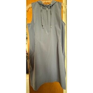 CALVIN KLEIN PERFORMANCE Dress Gray Hooded Sleeveless 1/4 Zip Size Medium NWT